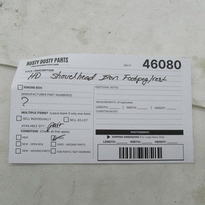 Harley Davidson OEM  Pair of Black Rubber Cushion Anti-Vibration Footp