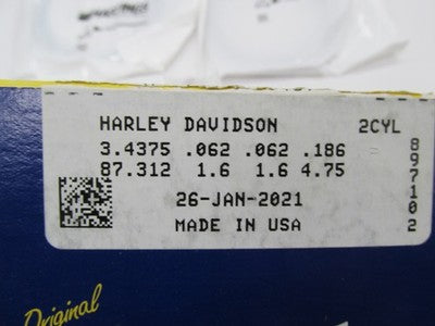 Hastings V-Twin NOS Harley 74" FLH Piston Ring Set Standard 11-0176