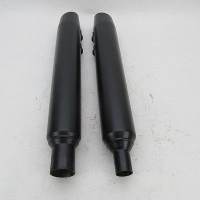 Harley Davidson Genuine Stock Black Exhaust Mufflers 64900765B 6490076