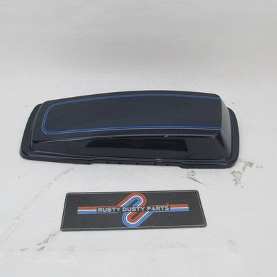 Harley OEM 93-13 Touring Right Saddlebag Lid Dark Blue Pinstripe 90756