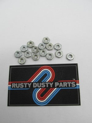 Lot of 15 Harley Davidson Genuine NOS 10-32 x 1/8" x 3/8" Hex Nuts 763