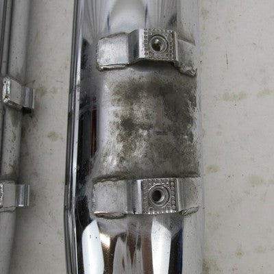 Pair of Harley Davidson Genuine Chrome Mufflers Exhaust Pipes 65539-95