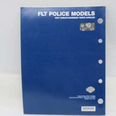 Harley-Davidson Official Factory 2007  FLT Police Models Parts Catalog