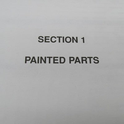 Harley Davidson OEM 1989-2000 Painted Parts Official Factory Manual 99