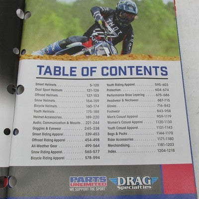 Drag Specialties Parts Unlimited 2026 Helmet and Apparel Catalog 9901-