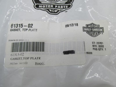 Harley-Davidson Genuine OEM NOS Fuel Pump Top Plate Gasket / Tank Seal