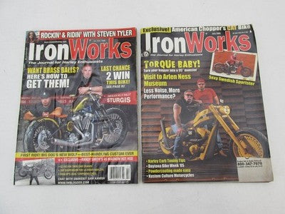 Lot of 6 Harley Davidson Custom Chopper Iron Works Magazines