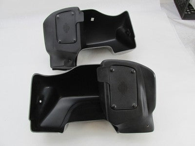 Pair of Harley-Davidson Lower Fairing Glove Box Assemblies Gray
