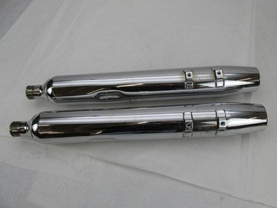 Pair of Harley-Davidson Genuine Touring Exhaust Mufflers 65539-95A
