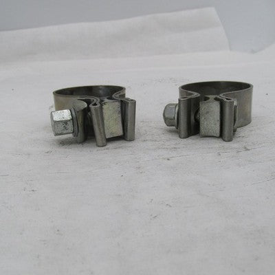 Pair Harley Davidson OEM 1.75" Exhaust Muffler Clamps Touring Softail