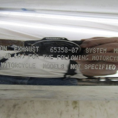 Harley Davidson OEM Pair of Chrome Tapered Exhaust Mufflers 65357-07