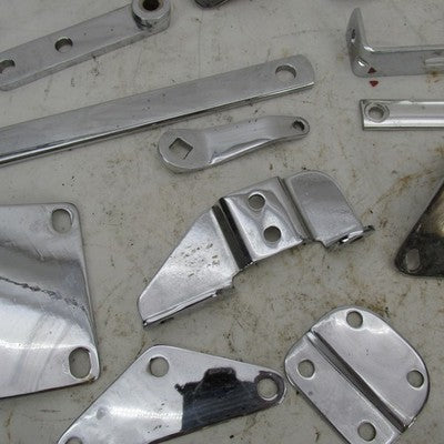 Huge Mixed Lot Harley Davidson & Aftermarket Chrome Hardware Bracket M