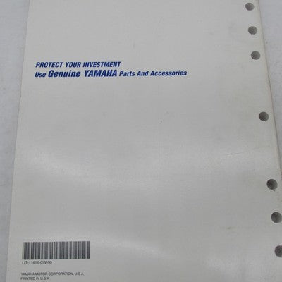 Yamaha OEM CW50 (W-A) Service Shop Repair Manual LIT-11616-CW-50 LIT-1