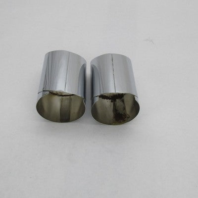 Harley Davidson OEM NOS Chrome Slash Cut Exhaust Tips 1978+ FL FLH 654