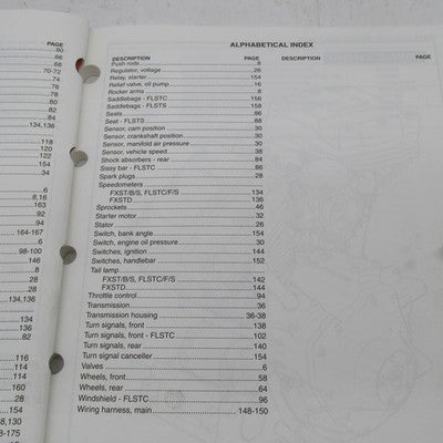 Harley-Davidson OEM Official 2000 Factory Softail Models Parts Catalog