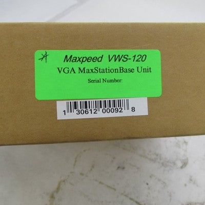Vintage Maxpeed NOS Maxstation Computer Terminal Base Station Host Box