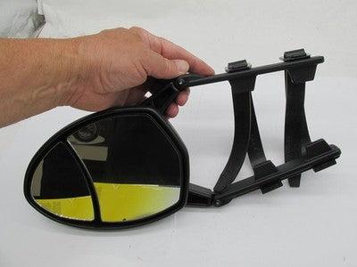 Camco Clip on Dual View Tow Mirror Fits 7"-10" Tall Mirror 25653