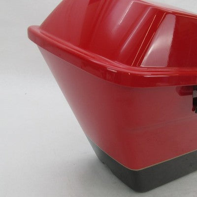 Harley OEM  2010 FLHR Road King Left Saddlebag Scarlet Red Black 90899