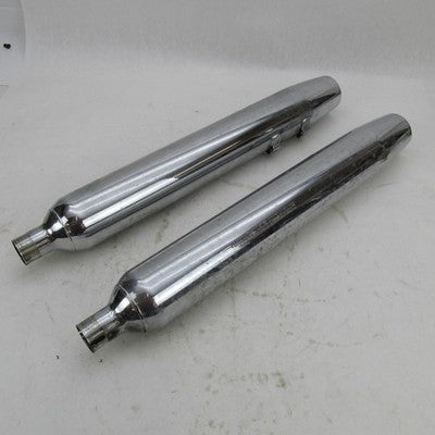 Pair of Harley Davidson Genuine Exhaust Mufflers 65538-09 65846-10A
