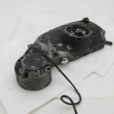 Harley OEM Ironhead Sportster Black Gearcase Cam Cover w/ Bolts 25200-
