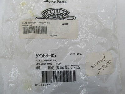 Harley-Davidson Genuine NOS Tachometer Speedometer Speedo Wire Harness