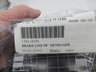 Russell NOS Stainless Steel Brake Lines 28" Renegade R58103B 1741-0075