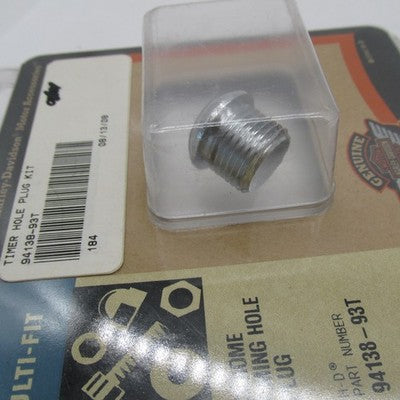 Harley-Davidson Genuine OEM NOS Chrome EVO Timing Hole Plug Kit 94138-