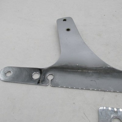 Pair of Harley Davidson OEM Chrome Sissy Bar Side Plates 96-05 Dyna FX