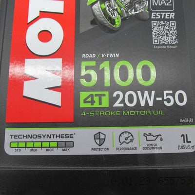 Motul 5100 Technosynthese 4T 20W-50 Motor Oil (1 Liter) 109944