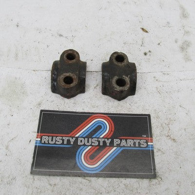 Pair of Vintage Triumph BSA Early Pre Unit Front Axle Fork Covers Clam