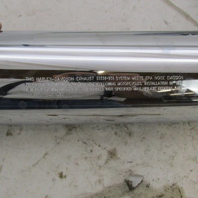 Harley Davidson OEM Set of Chrome Slip On Exhaust Mufflers 65538-95B 6