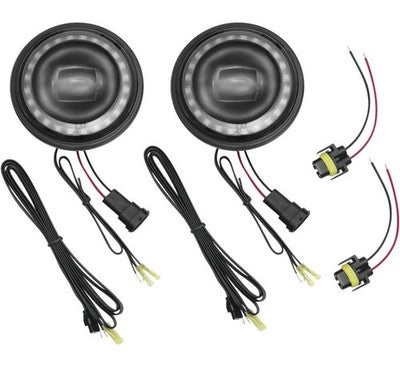 Kuryakyn Orbit Prism 4-1/2ö LED Passing Lamps with Multi-Color Halo 2