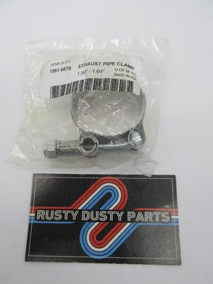 NOS Exhaust Pipe Clamp for Harley 1.50"-1.64" 1861-0870 #30-711