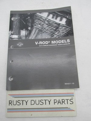 Harley-Davidson Official Factory 2013 V-Rod Models Parts Catalog 99457