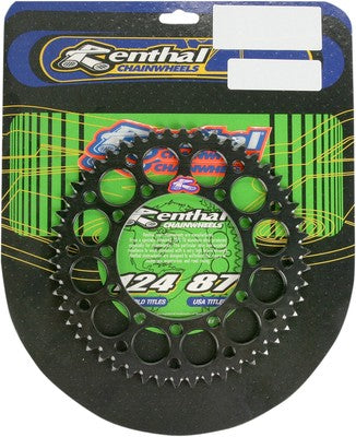 Renthal Ultralight Rear Sprocket 52T Black 191U-420-52GEBK