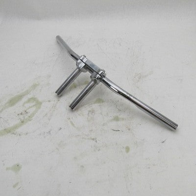 Harley Chrome Flat Tracker T-Bar 27" Spread Handlebars w/ 6" Risers &