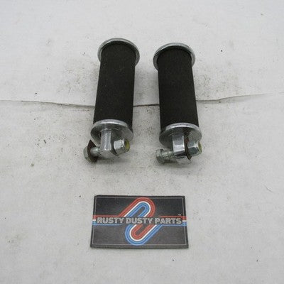 Pair of Harley Chrome and Foam Comfort Cushion Buddy Footpegs