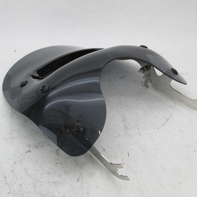 Harley OEM Dark Smoked Detachable Wind Splitter Vented Windshield & Ki