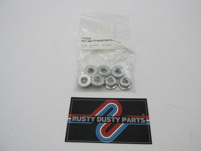 Lot of 7 Harley-Davidson OEM NOS Hex Flange Nut w/ Lock Patch 7435M