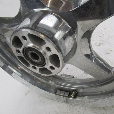Harley OEM 16x3x3/4" Chrome 5-Spoke Dual Disc Thunderstar Front Wheel
