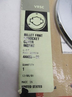 Harley-Davidson Genuine VRSCA V-Rod Billet Sprocket Cover Inserts 4449