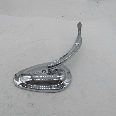 Harley OEM Chrome Script Logo Teardrop Mirror w/ Solid Grooved Short S