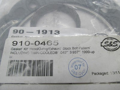 S&S Cycle NOS Harley Cylinder Head Gasket Kit, 3-7/8" 910-0465