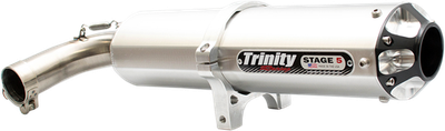 TRINITY RACING Stage 5 Slip On Mufflers Brushed TR-4158S