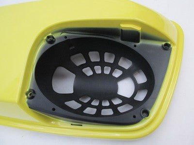 Harley Davidson Genuine NOS NIB RH Saddlebag Speaker Lid Kit Yellow 9