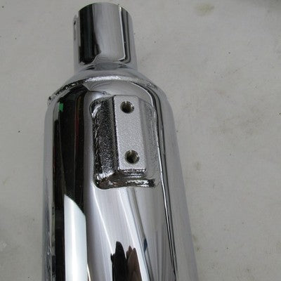 Pair of Harley Genuine OEM '06 Softail Chrome Slip-On Mufflers 80484-0