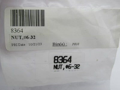 Lot of 4 Harley-Davidson OEM NOS #6-32 Keps Nut 8364