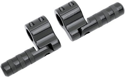 Lindby Black Anodized Clamp-On Wide Band Footpegs BL815