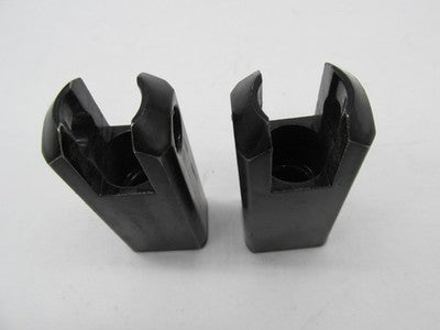 Pair Harley-Davidson Genuine 2" Long Black Foot Peg Extensions Mounts