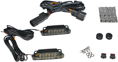 Custom Dynamics LED Saddlebag Rail Light Bars Smoke CD-LR-07-S
